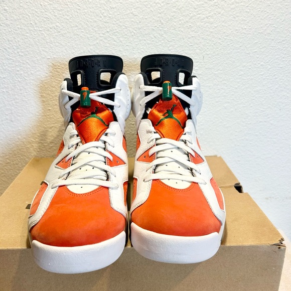 Jordan 6 Retro Gatorade size 10 384664-145 2017 PRE-OWNED - Picture 8 of 9